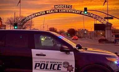 Modesto Police Department Sunset Arch
