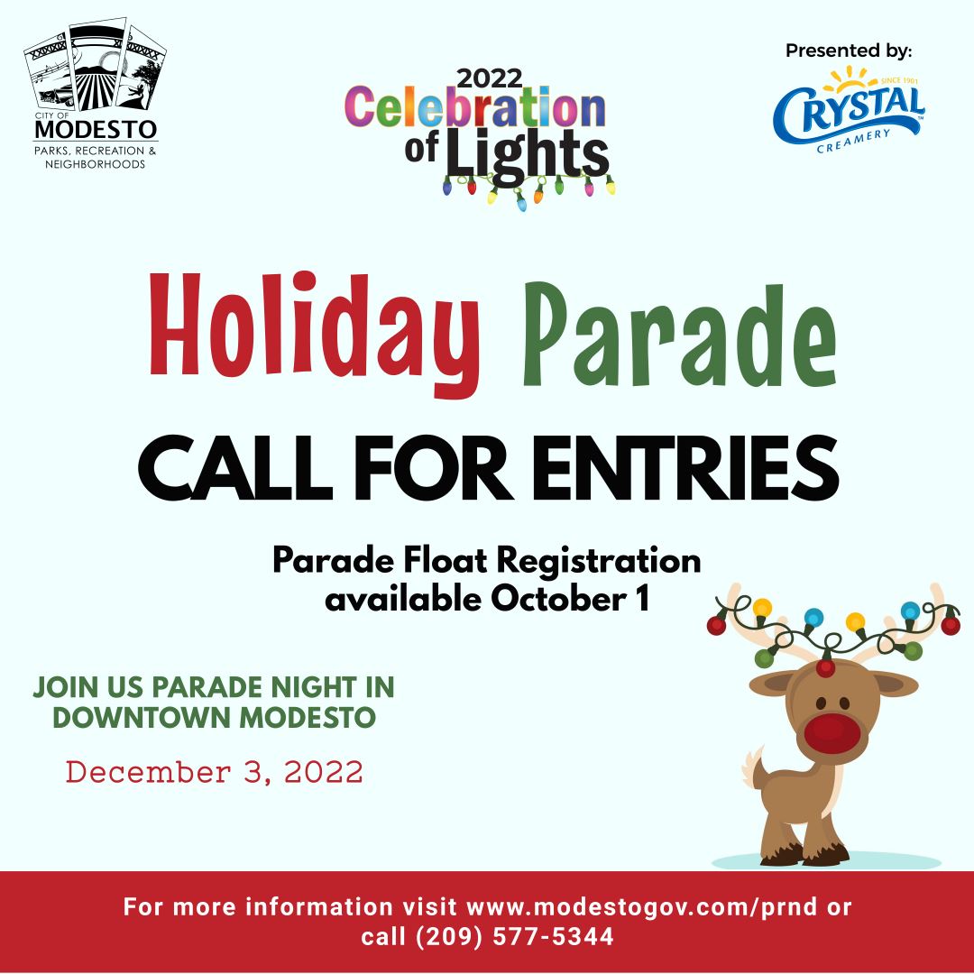 Holiday Parade Call for Entries Parade float registration available October 1 Join us parade nig