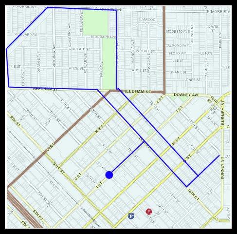 Peace Officer Run Road Closure Map