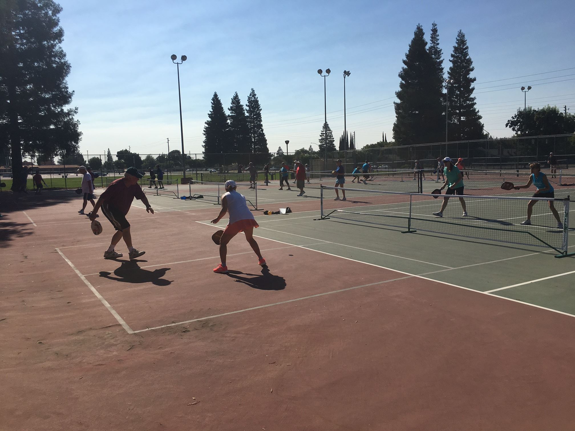 Beyer Tennis Courts- Pickle Ball Players