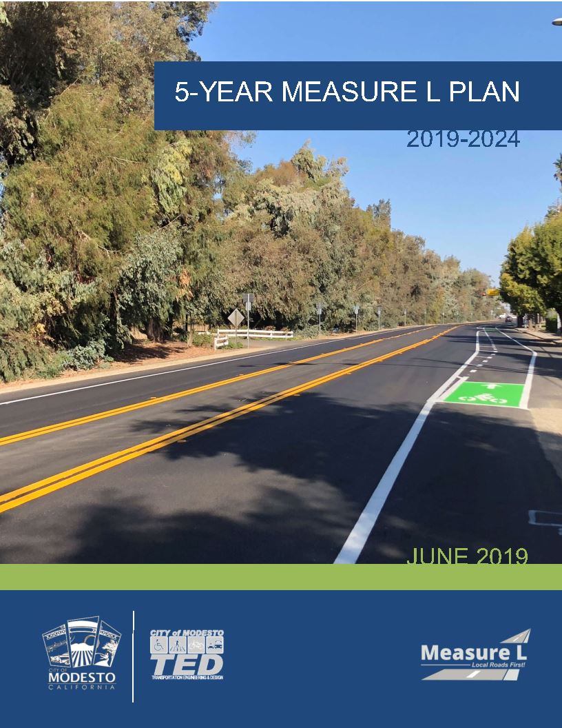 Cover of the City of Modesto - Measure L Five Year Plan (2019-2024) Opens in new window